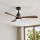 preview thumbnail 1 of 52, Sofucor 48 Inch Ceiling Fan with Light and Remote,Solid Wood Blades Low Profile,Smart Optional Work with Alexa/Google/App