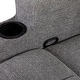 preview thumbnail 21 of 31, Manual Recliner Massage and Heating Chair Sofa with 2 Cup Holders Breathable Fabric