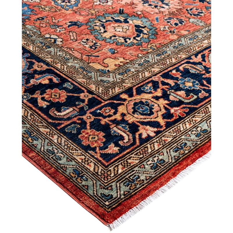Serapi One-of-a-Kind Hand-Knotted Area Rug - Red - 9' 0" x 12' 0"