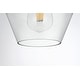 preview thumbnail 8 of 11, Elegant Lighting Gene Single Light 8" Wide Mini Pendant with Clear