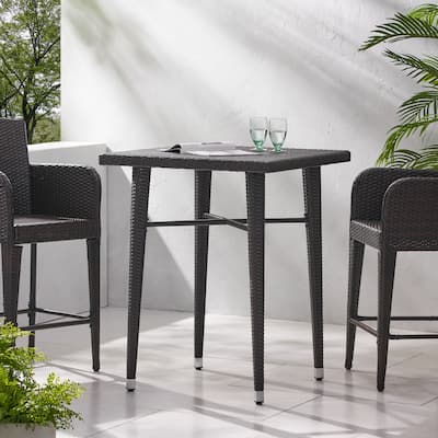 Dominica Outdoor 32-inch Square Wicker Bar Table by Christopher Knight Home - 32.50 "W x 32.50 "L x 41.00 "H