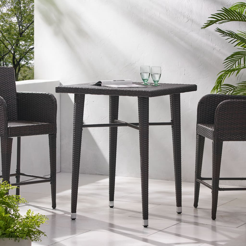 Dominica Outdoor 32-inch Square Wicker Bar Table by Christopher Knight Home - 32.50 "W x 32.50 "L x 41.00 "H