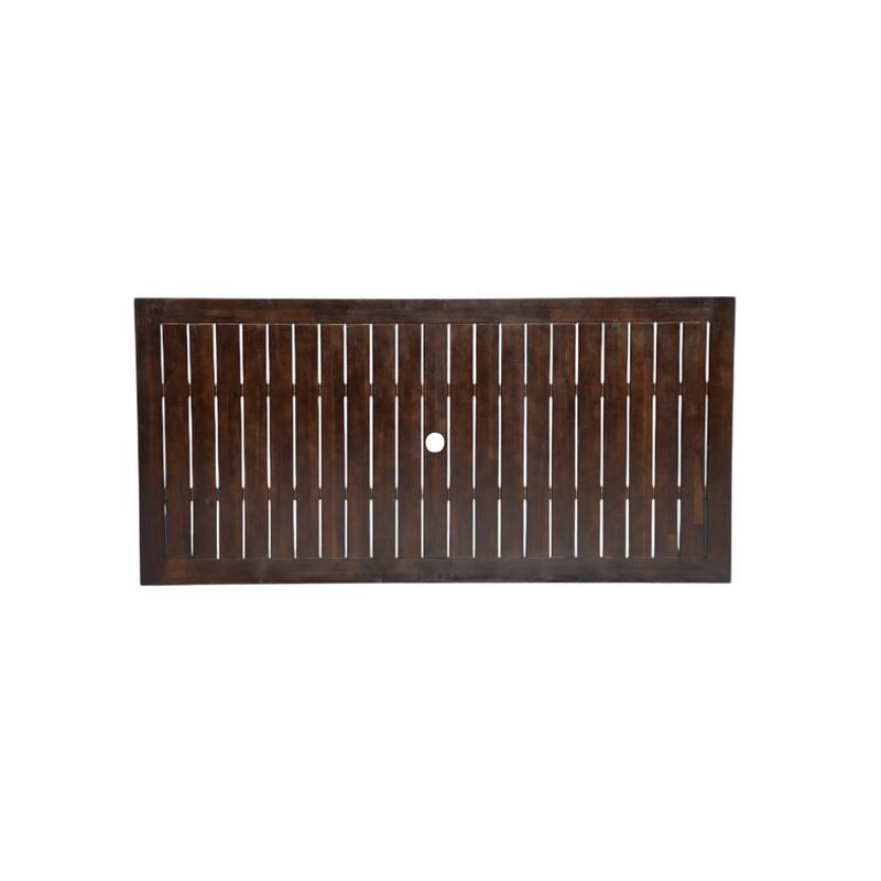 Patio Dining 7 Piece, Outdoor Dining Table and Chair Set with 6 Chairs and Removable Cushions for Patio Garden 7 Pack Brown