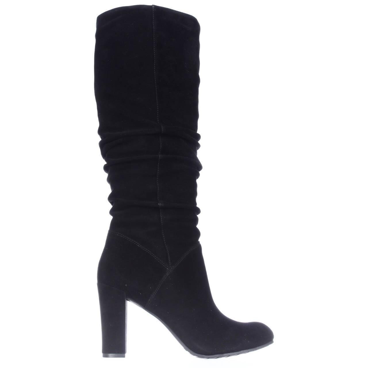 nine west black suede boots
