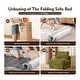 preview thumbnail 6 of 6, OVIOS Corduroy & Plush Foldable ​Sleeper Sofa