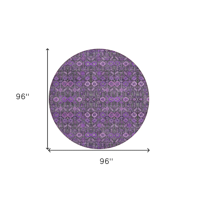 Nax Lush Floral Weather Resistant Classic Meets Modern Outdoor Rug