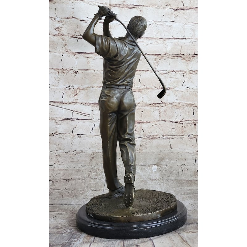 Ben Hogan Male Golfer Sports Memorabilia Golf Club Art Pga Bronze Marble Statue