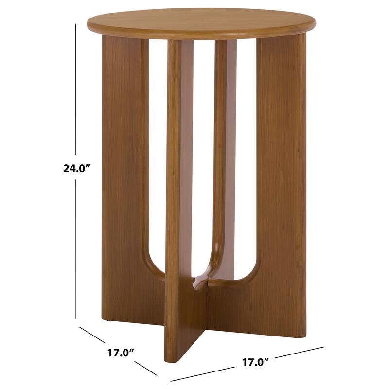 SAFAVIEH Home Ashanka End Table - 17"W x 17"D x 24"H