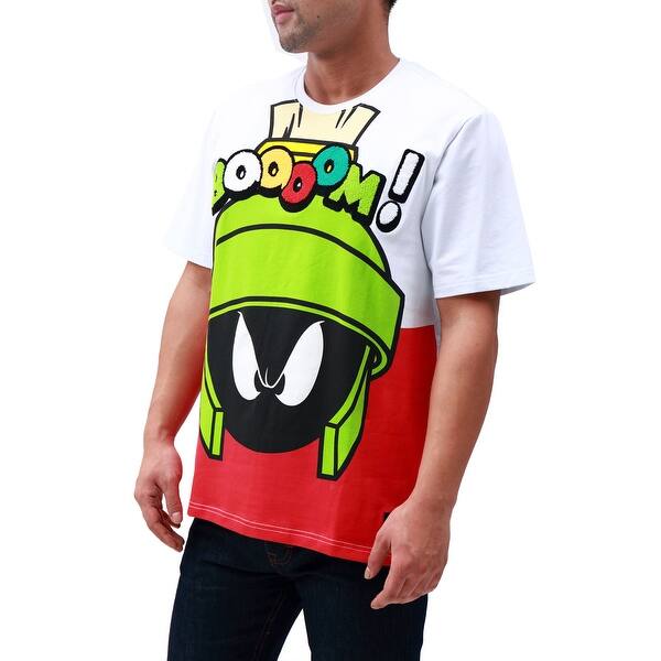 Shop Looney Tunes Marvin The Martian Boooom Shirt White