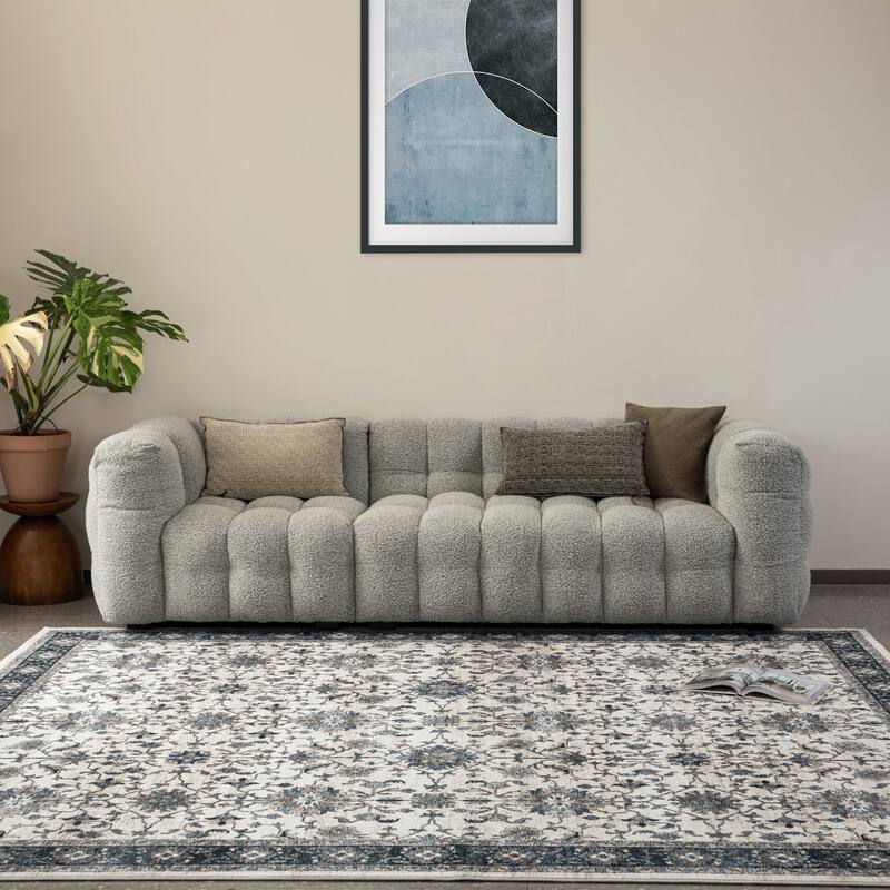 Glitzhome Vintage Persian Floral Medallion Area Rugs Collection