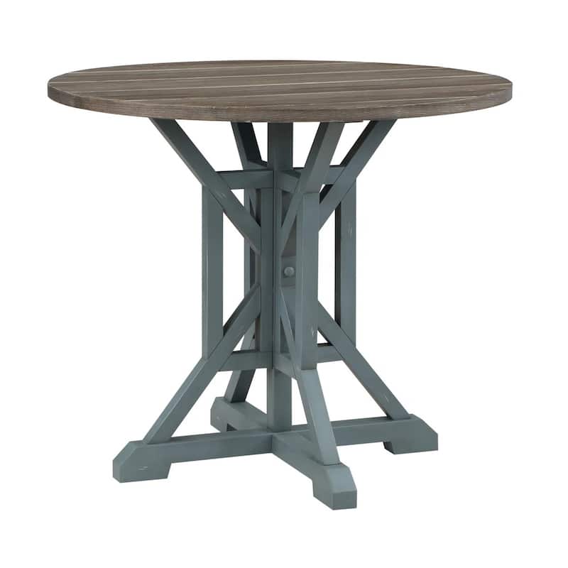Belsey Round Solid Wood Counter Table