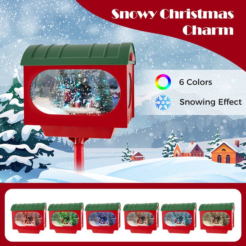Gymax 5 Ft Christmas Street Lamp Sound Activated Indoor Street Light - Multi-colors - See Details