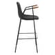 preview thumbnail 45 of 44, SAFAVIEH Tanner Mid-century Faux Leather Barstool - 25" W x 21.5" D x 39" H
