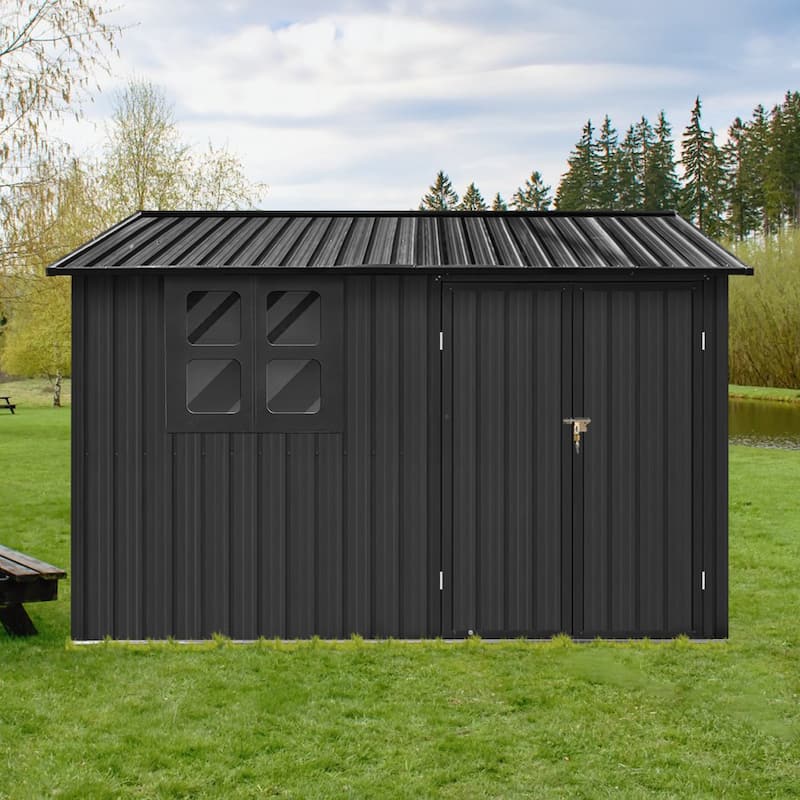 Metal Garden Sheds 6ftx8ft Outdoor Storage Sheds with Window