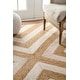 preview thumbnail 6 of 4, nuLOOM Geometric Natural Patterned Chevron Jute Area Rug