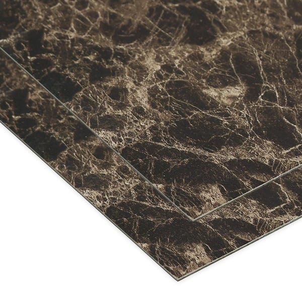 Mohawk® Emperador Dark 18 x 18 Marble Floor and Wall Tile