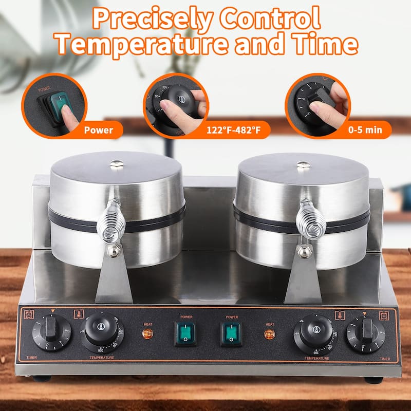 Electric Nonstick Commercial Waffle Cone Maker
