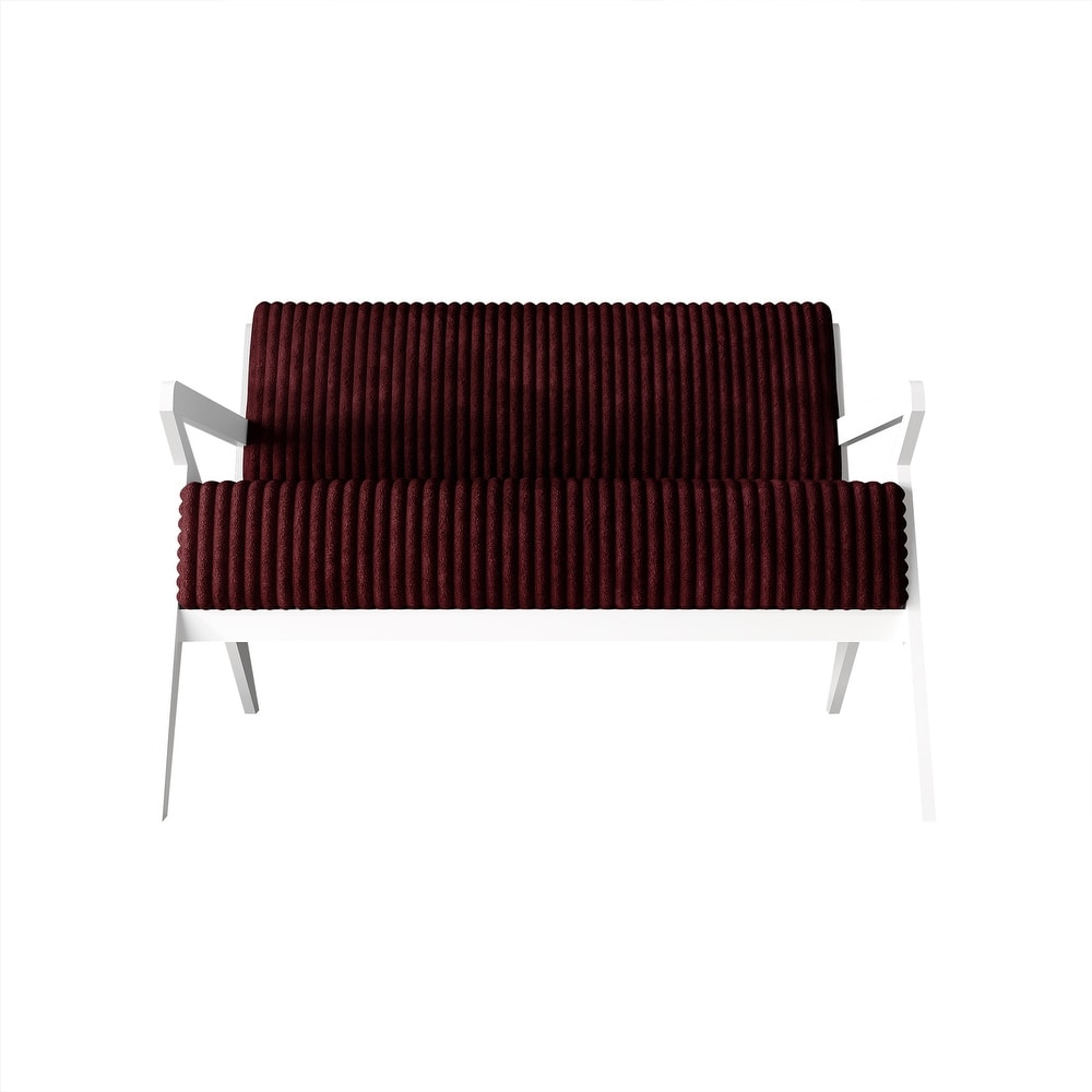 CraftPorch Chic Modern Velvet Upholstered Loveseat