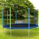 preview thumbnail 31 of 36, Trampoline for Kids with Safety Enclosure Net, Ladder and 8 Wind Stakes 14FT