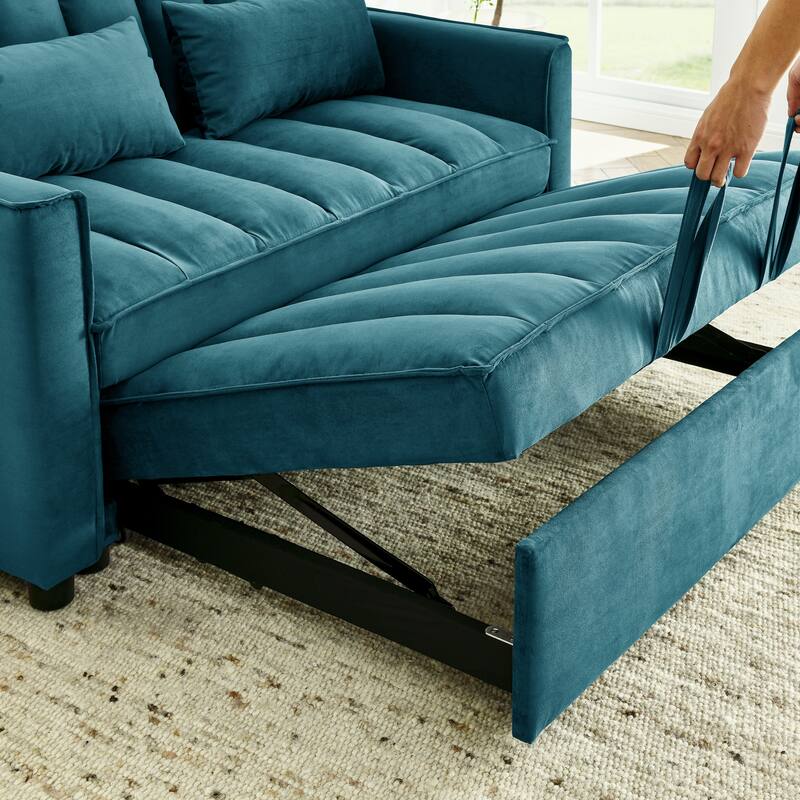 3-in-1 Convertible Pull Out Sleeper Chair Sofa Bed