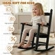 preview thumbnail 10 of 38, 16 In. Kids Classic Solid Poplar Wood Rocking Chair, Egg-Shaped Seat For Ages 2–5 - 9' x 12'