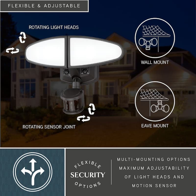 Vaxcel Lighting T0783 Palatine 2 Light 9" Tall LED Outdoor Wall Sconce