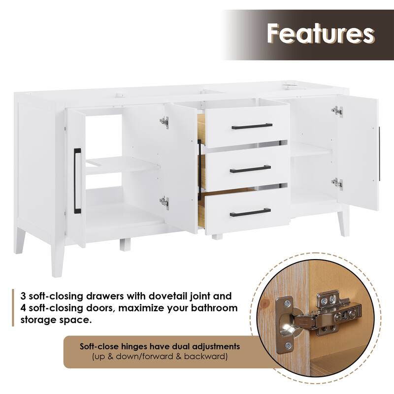 Altair Laurel Bath Vanity with Calacatta White Quartz Stone Countertop without Mirror