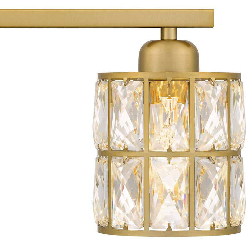 Gibson 3-Light Aged Brass Bath Light