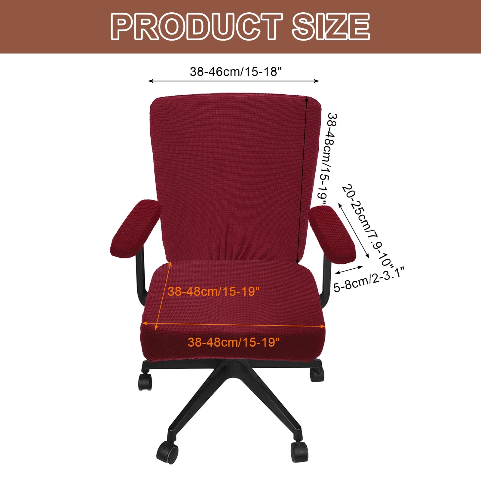 Office Chair Covers, Stretchable Computer Chair Slipcover