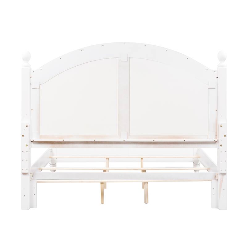 Summer House I Oyster White Poster Bed - King or Queen Option