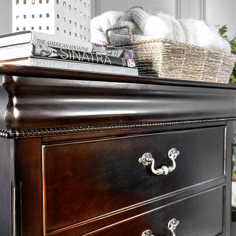 Diva Traditional Cherry Solid Wood 6-Drawer Chest by Furniture of America