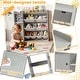 preview thumbnail 2 of 5, Kids Toy Storage Organizer Wooden Toddler Bookcase w/ 8 Bins