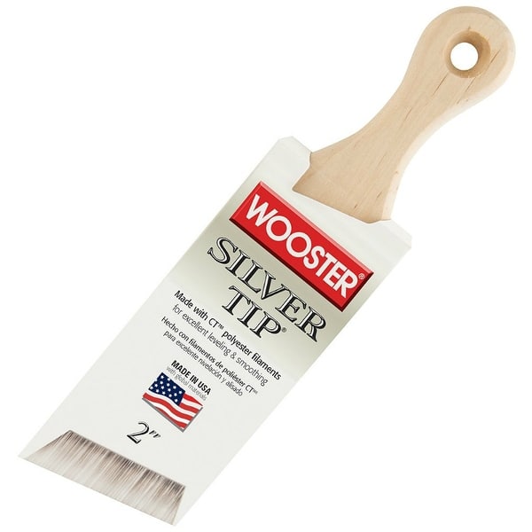 Wooster 5225-2 Silver Tip Short Handle Paint Brush, 2