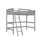 preview thumbnail 4 of 10, Solid Wood Twin Size Loft Bed with Sturdy Ladder - Elegant Design, High-Quality Pine Construction, and Enhanced Stability
