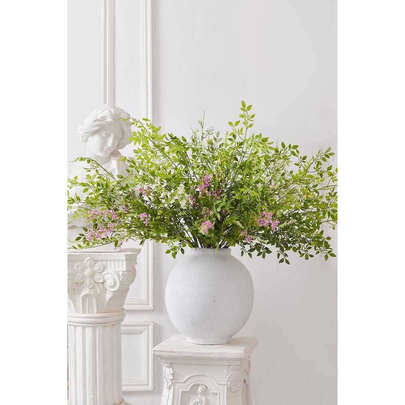 12pcs 44inch Fake Flowers Home Decor Faux Greenery Stems Branches for Vase Artificial Flowers