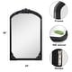 preview thumbnail 64 of 66, Arched Full-Length Solid Wood Carving Floor Mirror