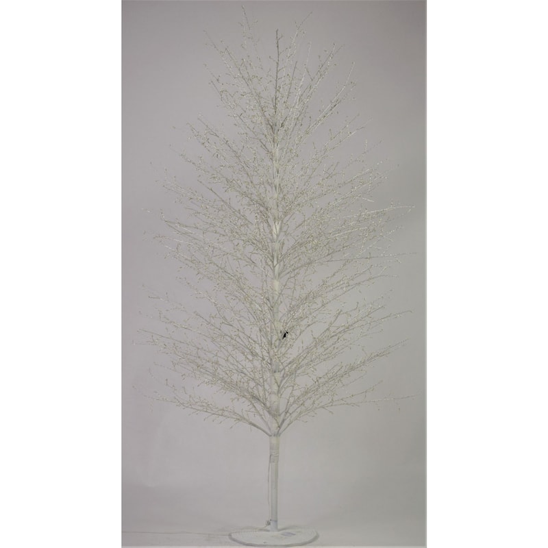 70.75" Pre-Lit White Birch Artificial Tree, Warm White LED Lights