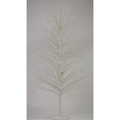 70.75" Pre-Lit White Birch Artificial Tree, Warm White LED Lights