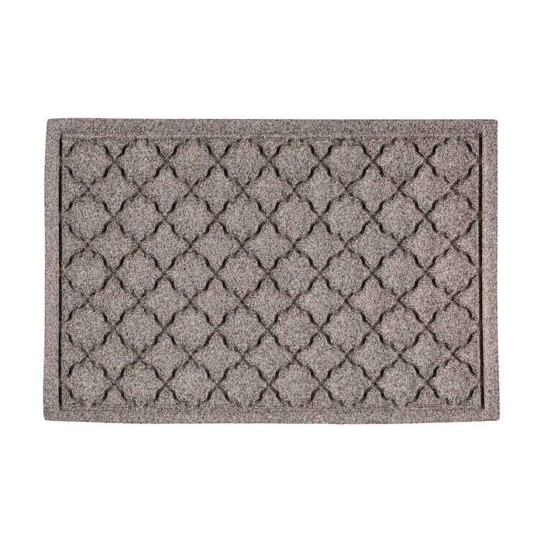 20" x 30" Waterhog Indoor/Outdoor Rug, Geometric - 20" x 30" Rectangle - Grey - Rectangle