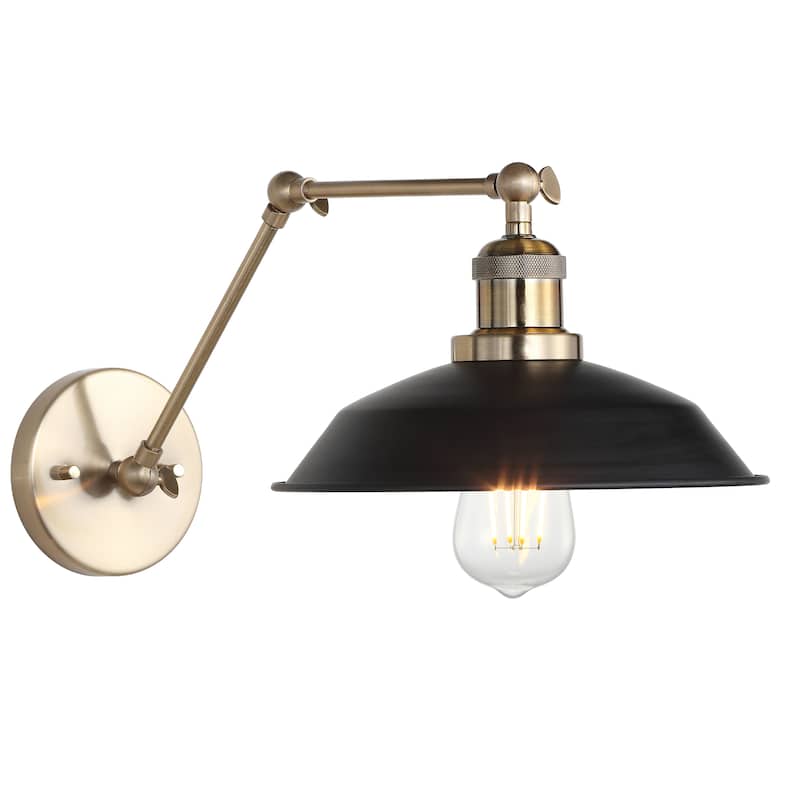 SAFAVIEH Lighting Devyn Led Wall Sconce - 10.3"x21"x8.75-23" - Cream/Rose Gold - 10Wx21Dx23H
