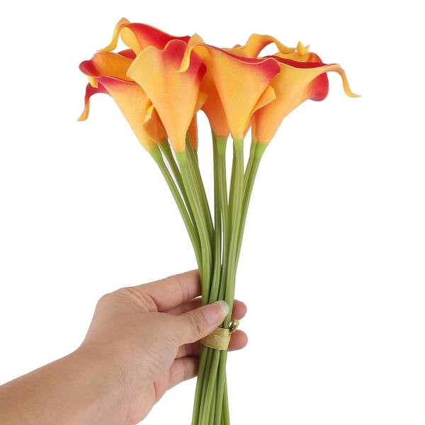 Shop Wedding Party Decor Pu Calla Lily Artificial Flowers Bouquet