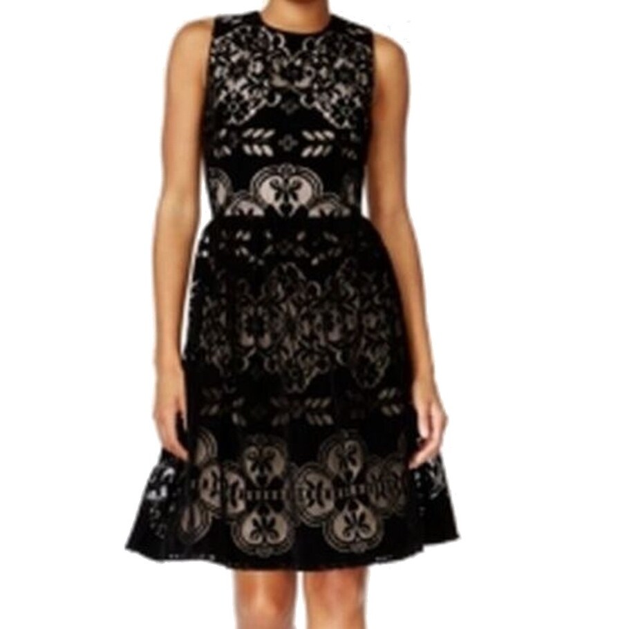 black lace dress size 14