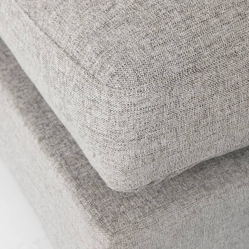 Valence 38.6L x 26.0W x 17.7H Medium Gray 2/3 Ottoman Sectional Piece - 39.76 x27.95 x20.47 - 39.76 x27.95 x20.47
