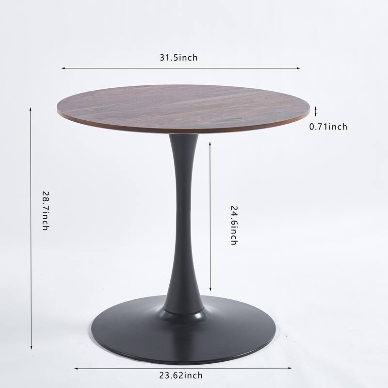 Special Dining Table with Wood dining table top and metal legs