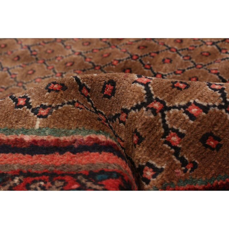 ECARPETGALLERY Hand-knotted Andelz Brown Wool Rug - 4'11 x 9'5