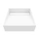 preview thumbnail 8 of 6, VIGO Starr 15"L x 15"W x 5"H Matte Stone Square Bathroom Vessel Sink