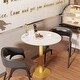 preview thumbnail 11 of 17, Tall Round Bistro Pub Table Sintered Stone Top BarTable