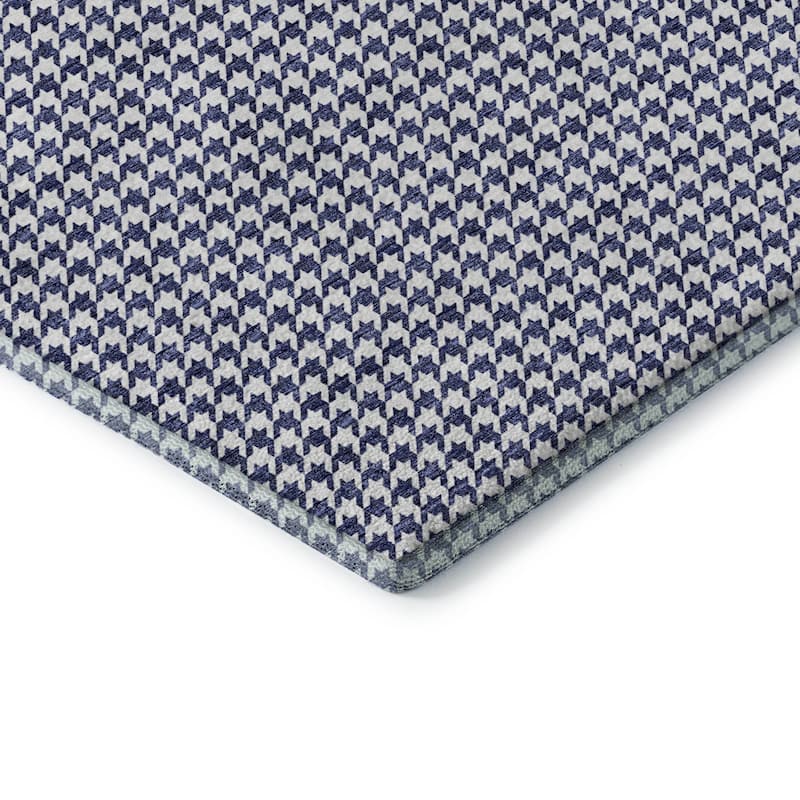 Premium Washable Super Soft Modern Houndstooth Mayfield Rug
