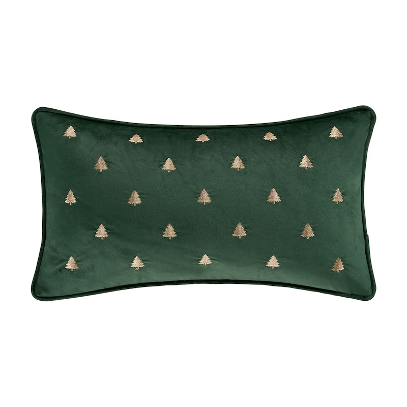 Christmas Tree Decorative Boudoir Throw Pillow