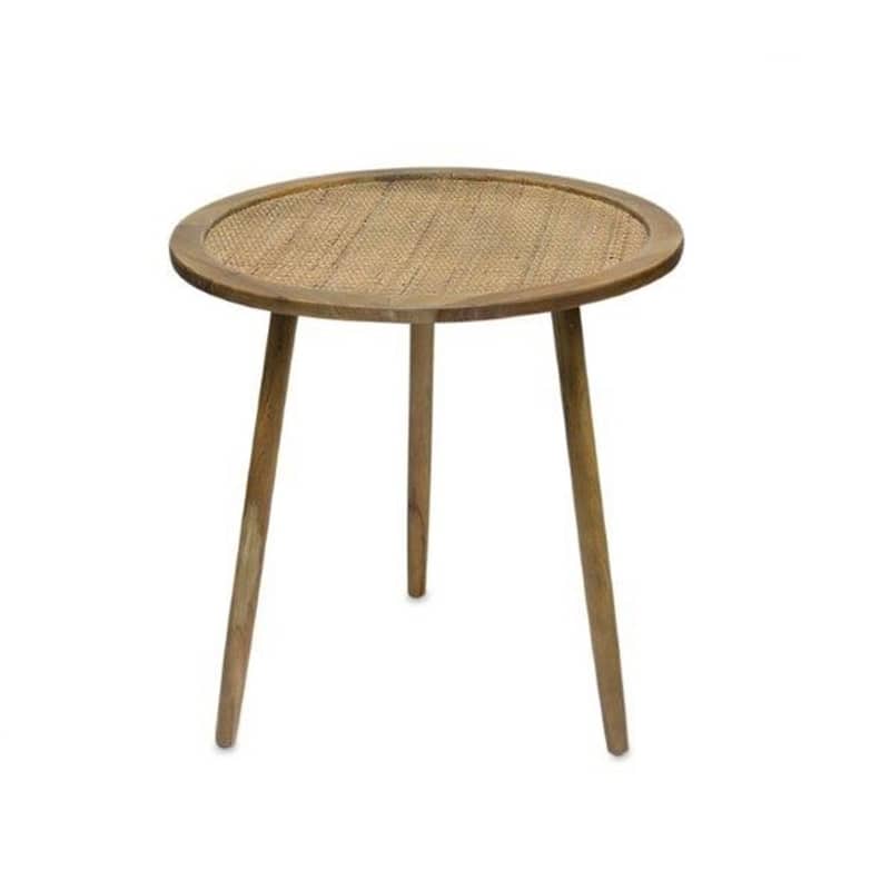 HomeRoots Set of Three 24" Brown Round End Tables - 23.25' X '24' X '23.25
